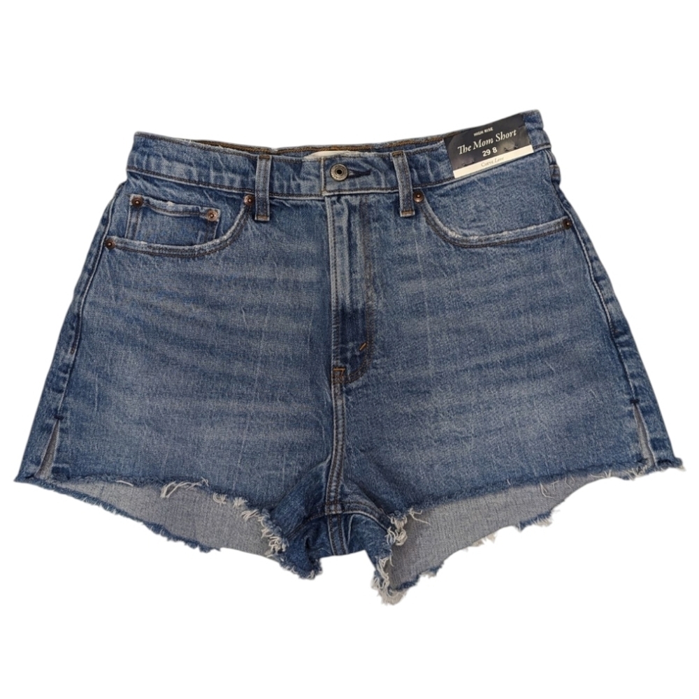 Abercrombie & Fitch High Rise Curve Love The Mom Short Size 29 NWT